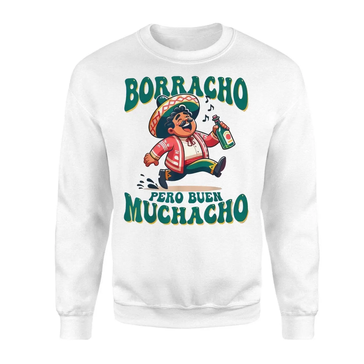 Funny Mexican T Shirt E28093 Borracho Pero Buen Muchacho Drinking Tee 3.jpg