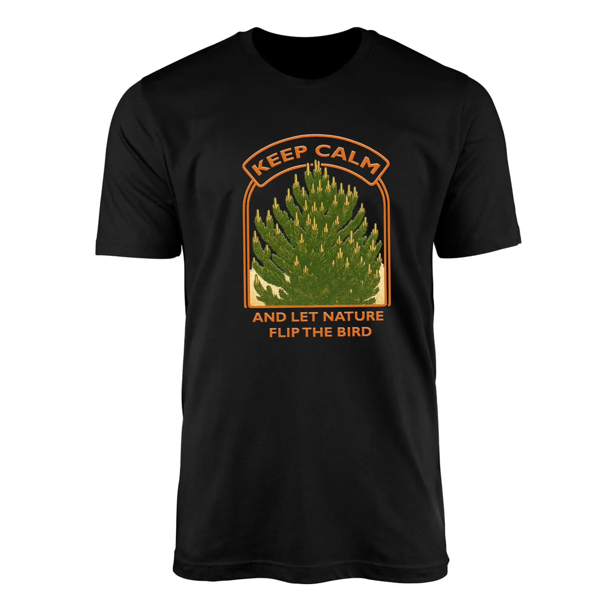 Funny Middle Finger Tree T-Shirt – Oregon Green Austrian Pine Tee 2 Funny Middle Finger Tree T Shirt – Oregon Green Austrian Pine Tee 2