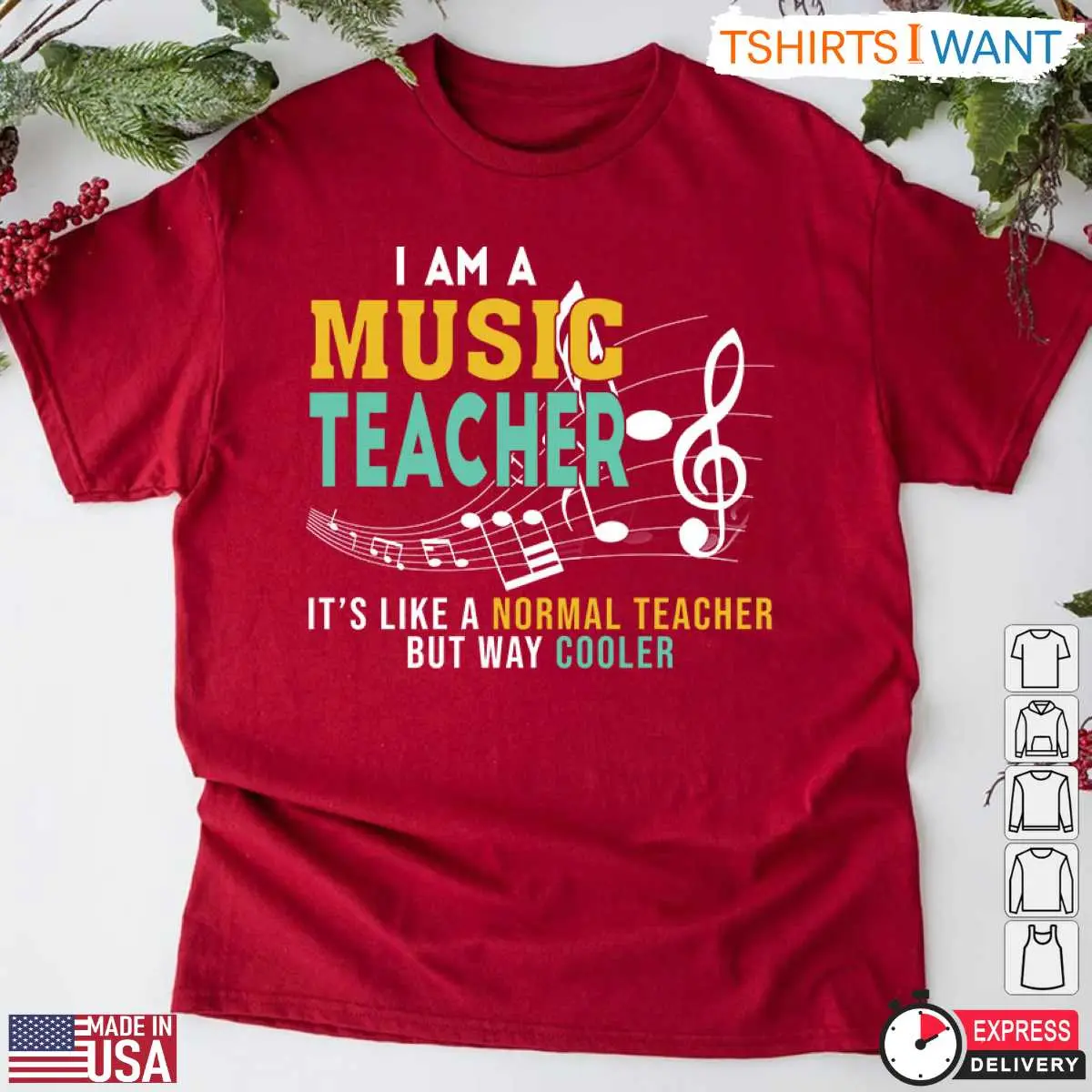 Funny Music Teacher Shirt Cooler Than Normal Teacher Tee 6 1.jpg