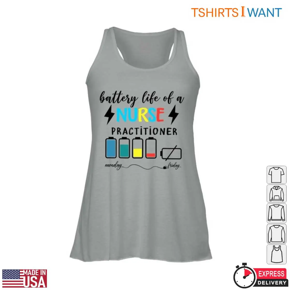 Funny Nurse Practitioner Battery Life T Shirt 3 1.jpg