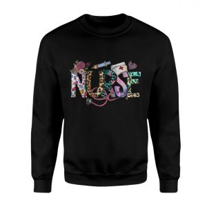 Funny Nurse T Shirt E28093 Colorful Leopard Print Medical Stethoscope Tee 3.jpg