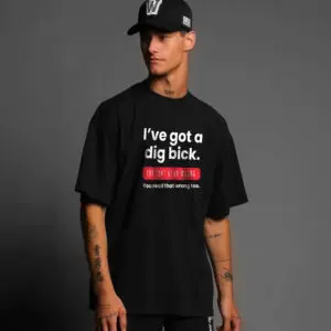 I've Got a Dig Bick T-Shirt – Funny Optical Illusion Tee 10 Funny Optical Illusion Tee – 'I've Got a Dig Bick' Joke Black Shirt