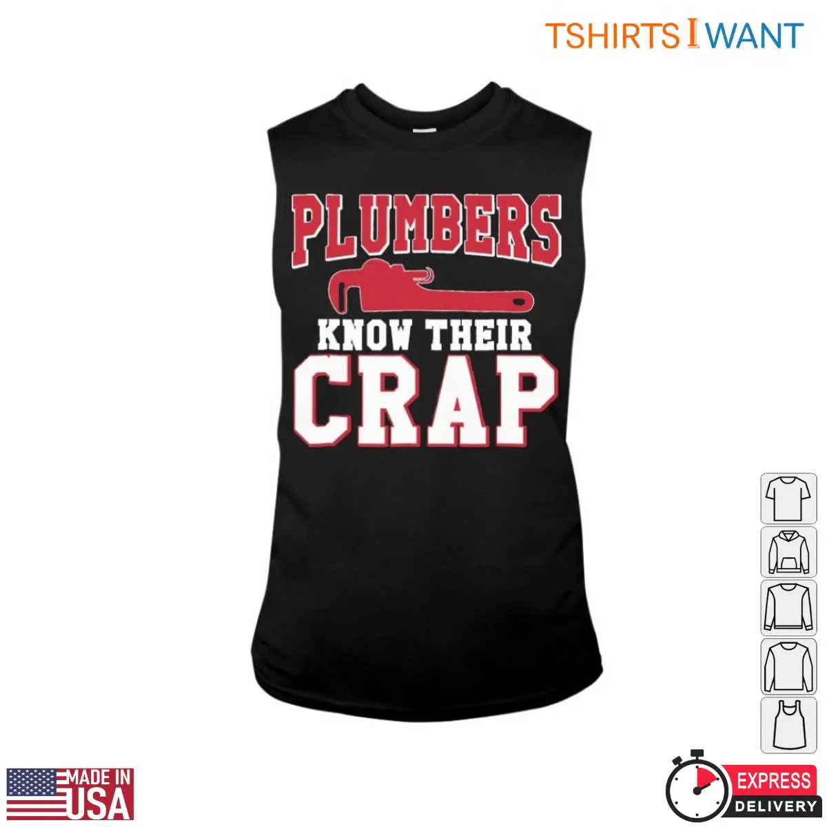 Funny Plumber Quotes T Shirt Plumbers Know Their Crap with Wrench Design 3 1.jpg