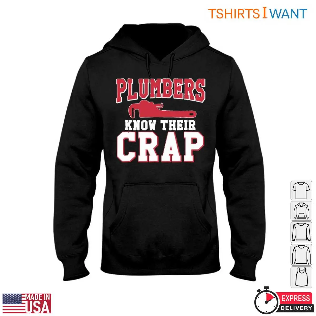 Funny Plumber Quotes T Shirt Plumbers Know Their Crap with Wrench Design 4 1.jpg