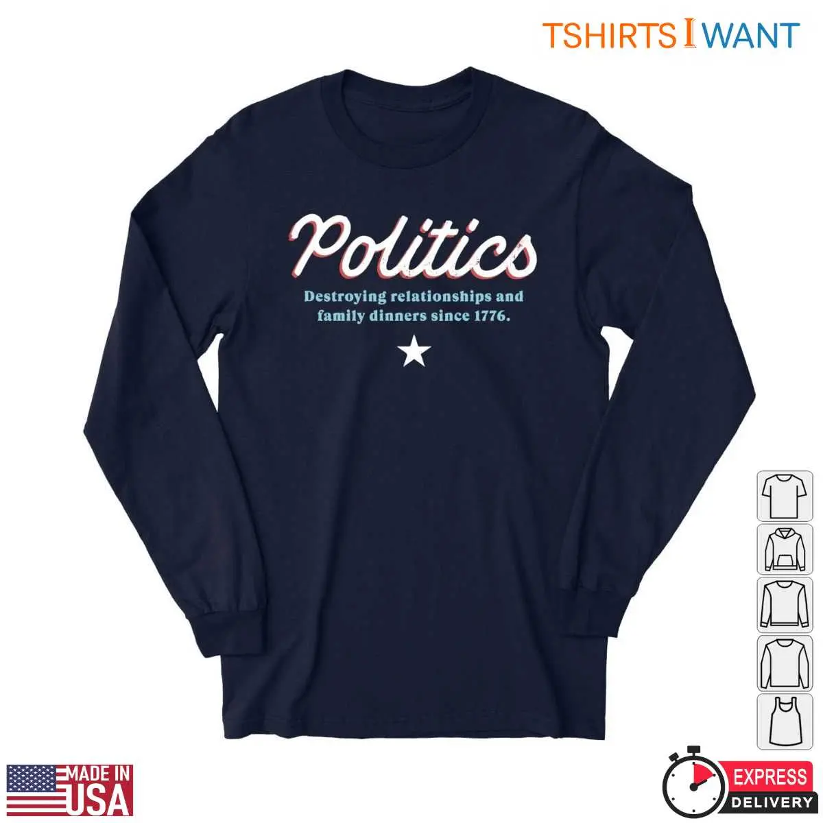 Funny Political T Shirts Family Dinners Since 1776 2 1.jpg