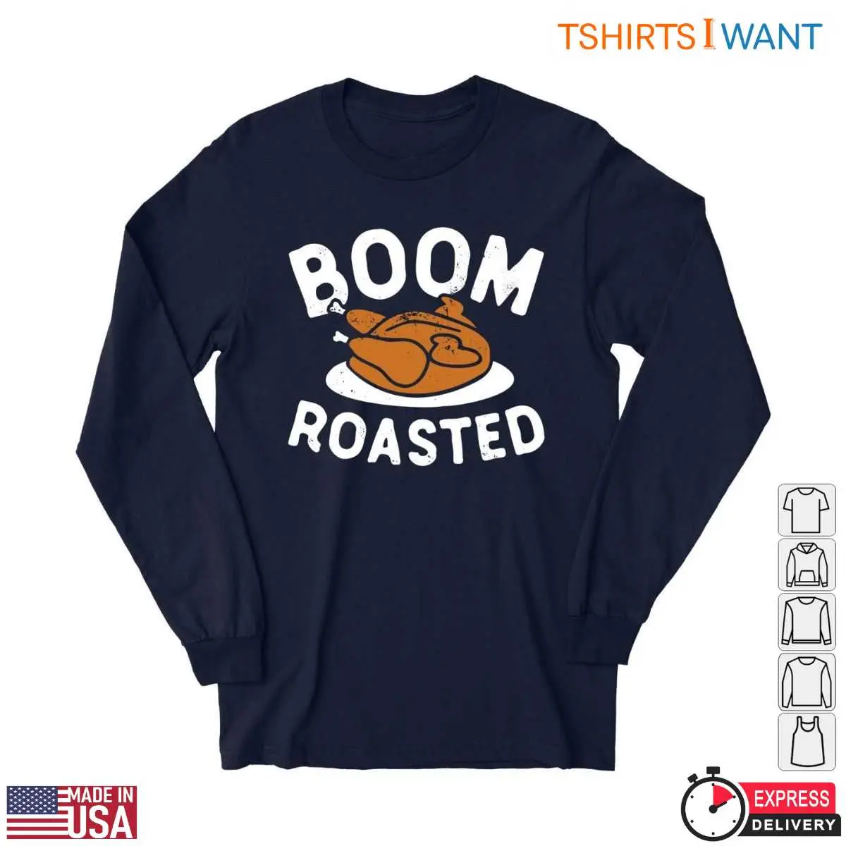 Funny Roasted Chicken T Shirt Thanksgiving Celebration 2 1.jpg