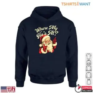 Funny Santa Pictures T-Shirt - 'Where My Ho's At?' 9 Funny Santa Pictures Funny Santa Pictures T Shirt Where My Hos At 5 1.jpg