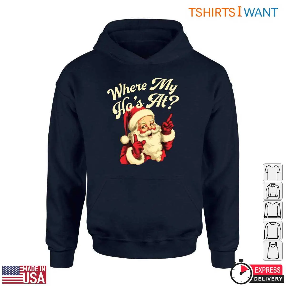 Funny Santa Pictures T-Shirt - 'Where My Ho's At?' 5 Funny Santa Pictures Funny Santa Pictures T Shirt Where My Hos At 5 1.jpg