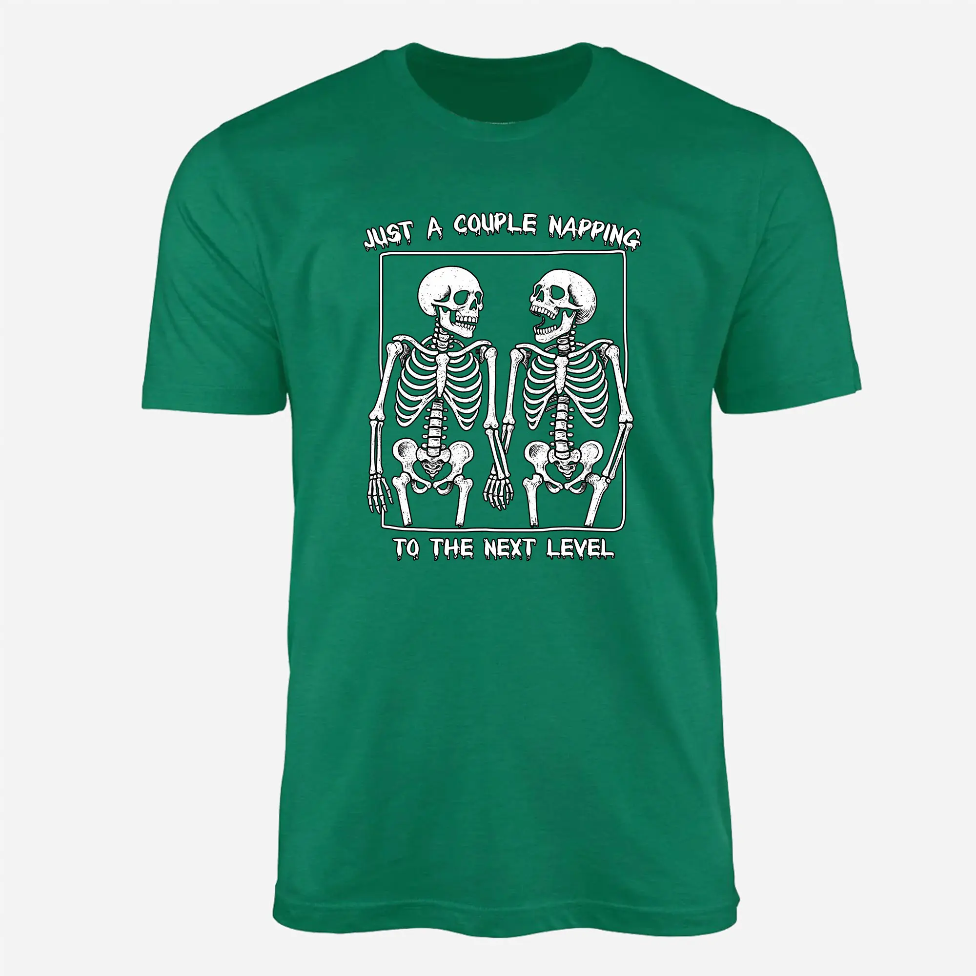 Funny Skeleton Couple T-Shirt – Just a Couple Napping to the Next Level Tee 3 Funny Skeleton Couple T Shirt – Just a Couple Napping to the Next Level Tee 3
