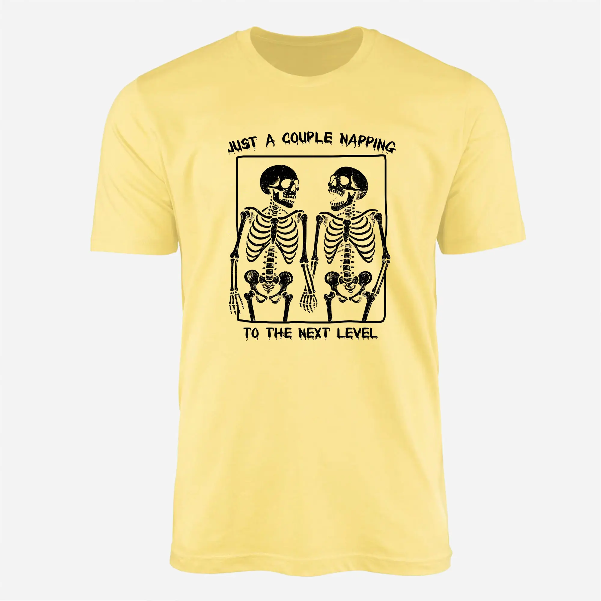 Funny Skeleton Couple T-Shirt – Just a Couple Napping to the Next Level Tee 6 Funny Skeleton Couple T Shirt – Just a Couple Napping to the Next Level Tee 6