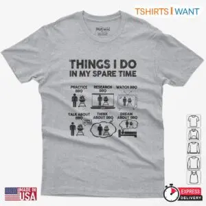 Funny Spare Time BBQ T-Shirt – Grilling Meat Dad Shirt BBQ Lover Gifts for Men 7 Funny Spare Time BBQ T Shirt – Grilling Meat Dad Shirt BBQ Lover Gifts for Men 3