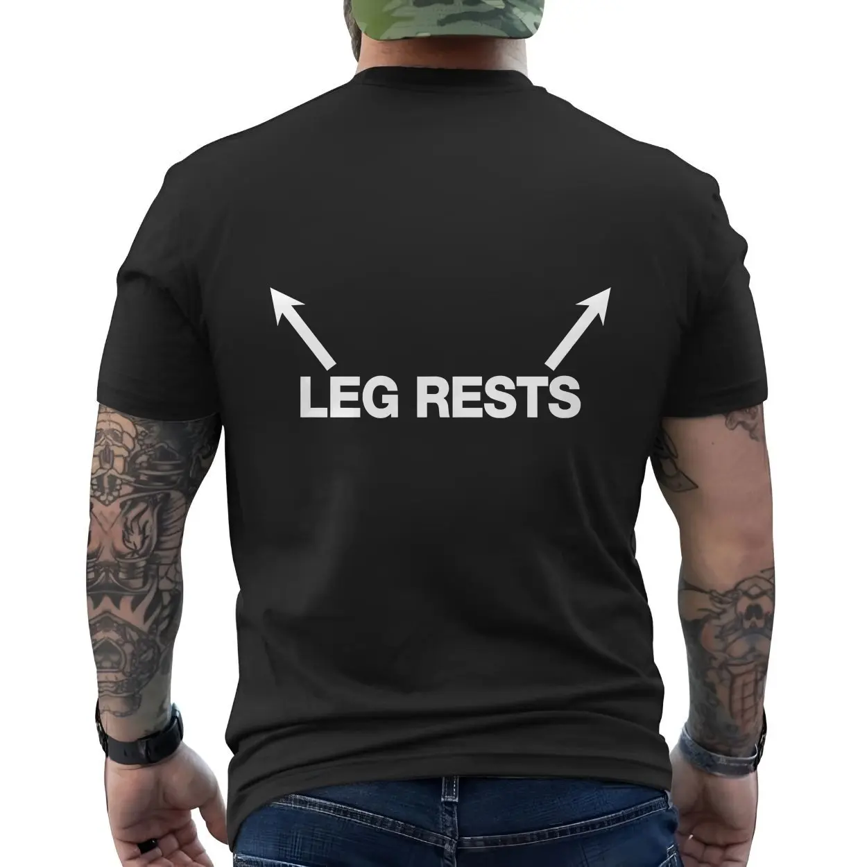 Funny T Shirt E28093 Leg Rests Arrow Graphic Tee 6.jpg