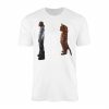 Funny T Shirt E28093 Man and Cat Staring Contest Graphic Tee 1.jpg