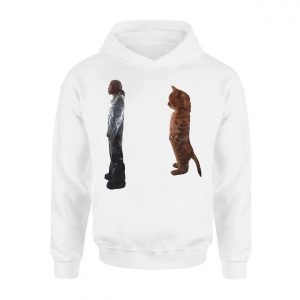 Funny T Shirt E28093 Man and Cat Staring Contest Graphic Tee 2.jpg