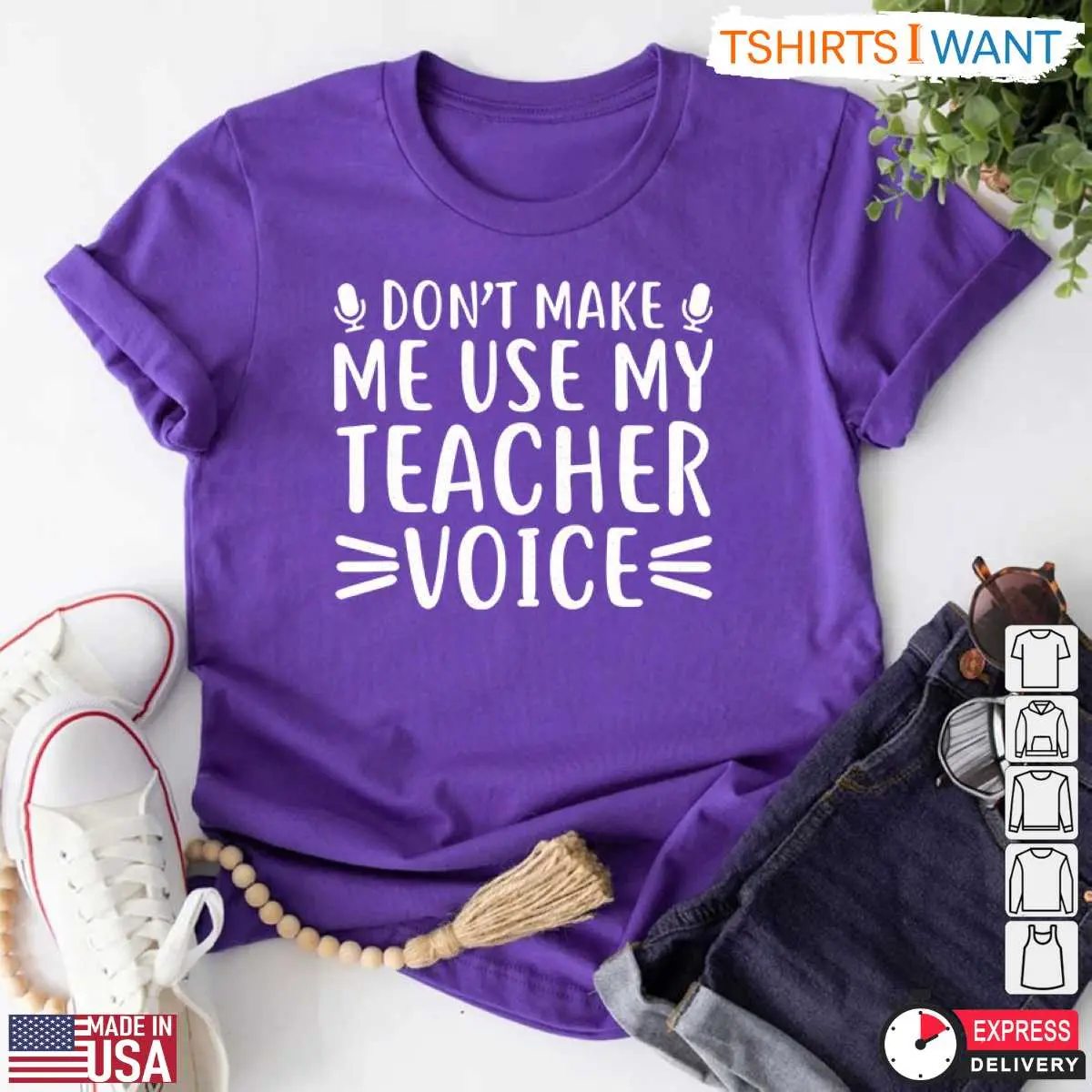 Funny Teacher Life Shirt Dont Use My Teacher Voice Tee 6 1.jpg