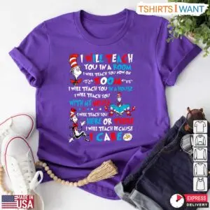 Funny Dr. Seuss Cat T-Shirt - I Will Teach You In The Room, On Zoom 11 Funny Teacher Shirt Dr Seuss Teaching In Room And Zoom 6 1.jpg