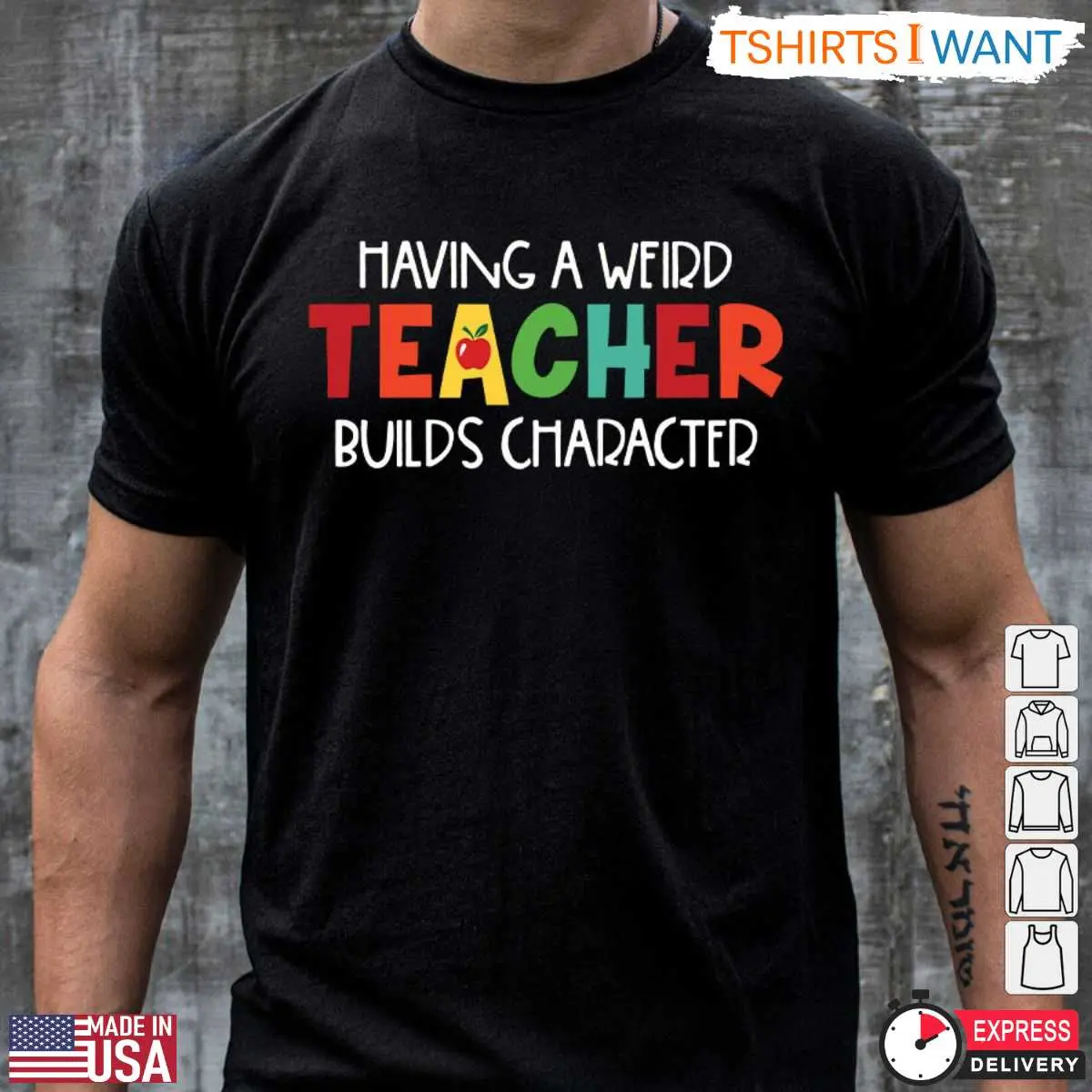 Funny Teacher Shirt Weird Teacher Builds Character T Shirt 2 1.jpg