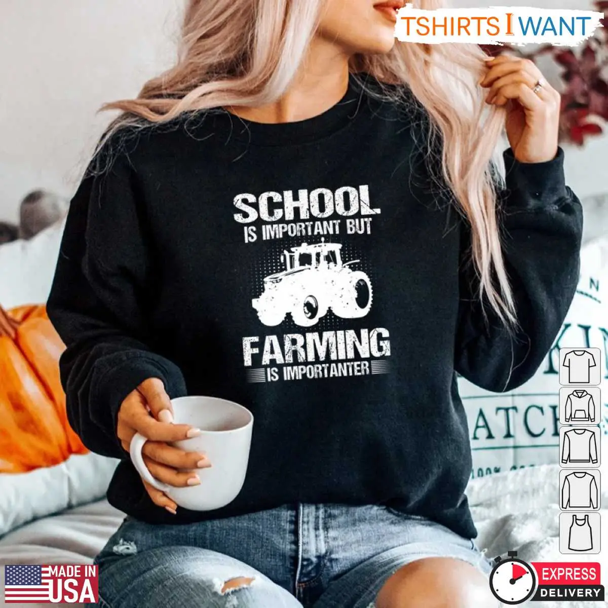 Funny Tractor Farming T Shirt School Is Important Quote 4 1.jpg