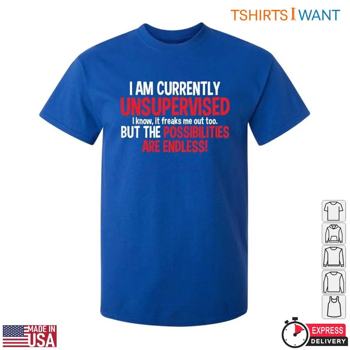 Funny Unsupervised Endless Possibilities Graphic T Shirt 2 1.jpg