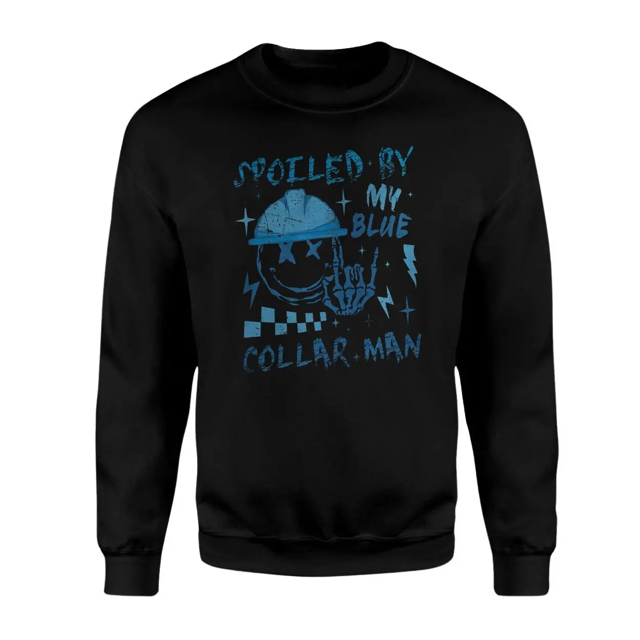 Funny Workwear T shirt E28093 Spoiled by My Blue Collar Man Graphic Tee 3.jpg