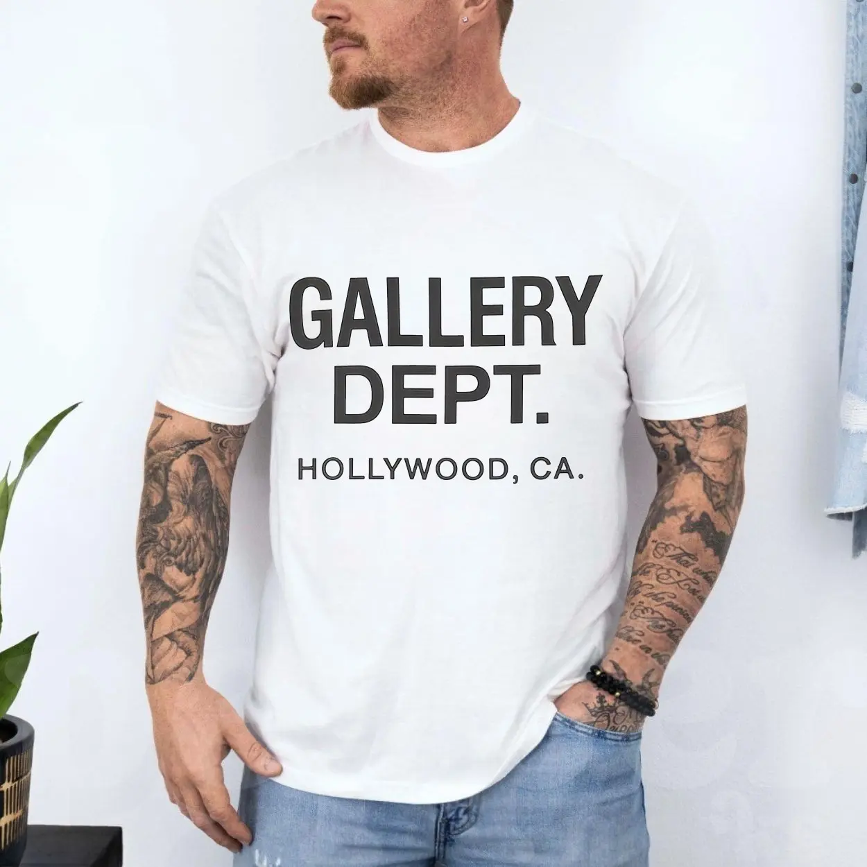 Gallery Dept. Hollywood T Shirt E28093 Minimalist Streetwear Logo Tee 4.jpg