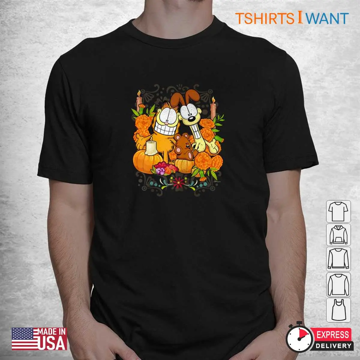 Garfield Halloween Shirt Pumpkin Patch Pals Tee 2 1.jpg