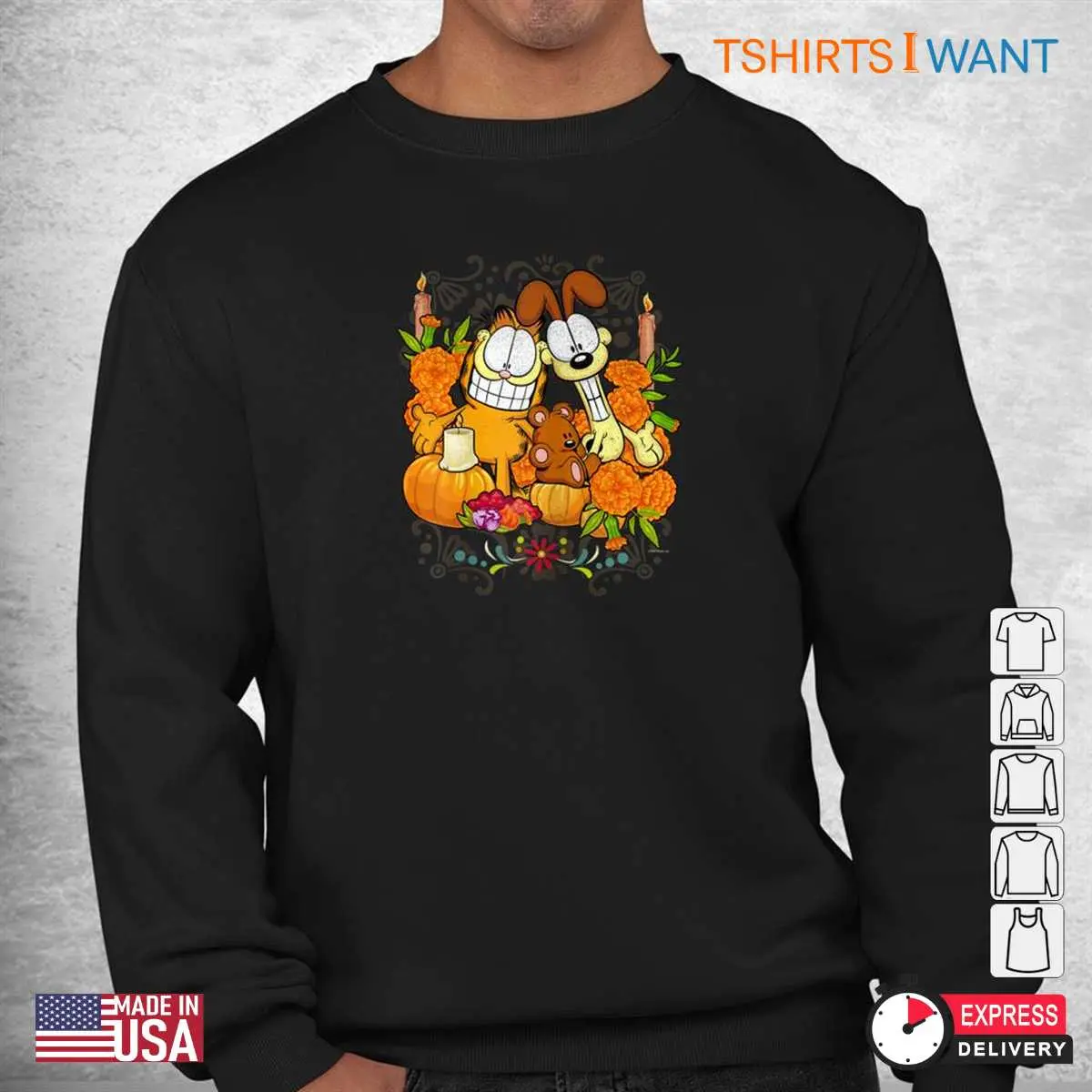 Garfield Halloween Shirt: Nickelodeon Garfield Pumpkin Patch Pals Halloween Tee 9 Garfield Halloween Shirt Pumpkin Patch Pals Tee 3
