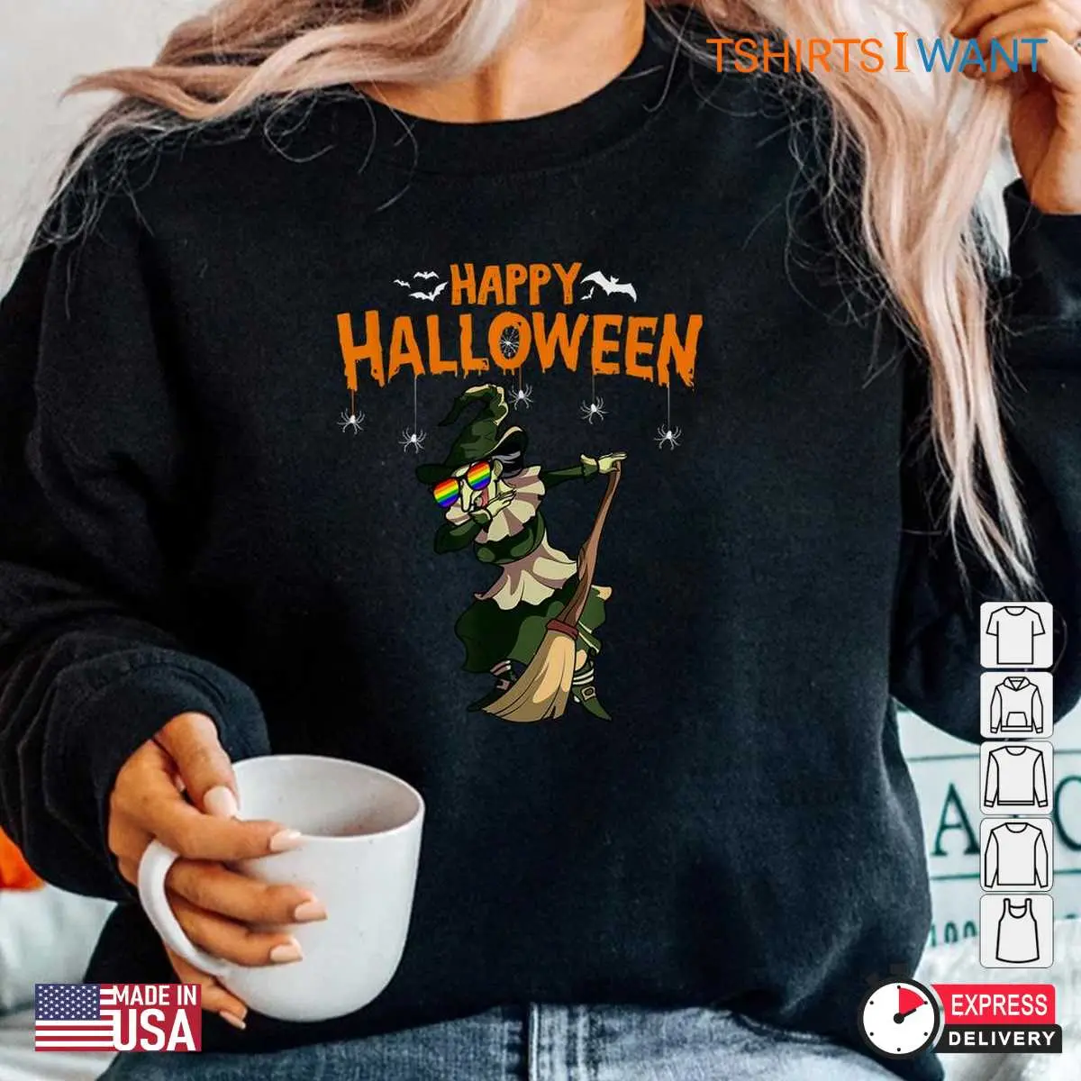 Gay Halloween Shirts LGBTQ Witch Dab Tee 6 1.jpg
