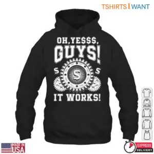 Gear Graphic T-Shirt - Oh Yes, Guys! It Works with Money and Gear Design 10 Gear Graphic T Shirt Money Success Design 5 1.jpg