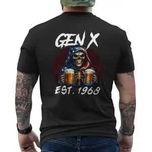Gen X Est. 1968 Skeleton Beer Patriotic Graphic T-Shirt 12 Gen X Est. 1968 Skeleton Beer Patriotic Graphic T Shirt 6 1.jpg