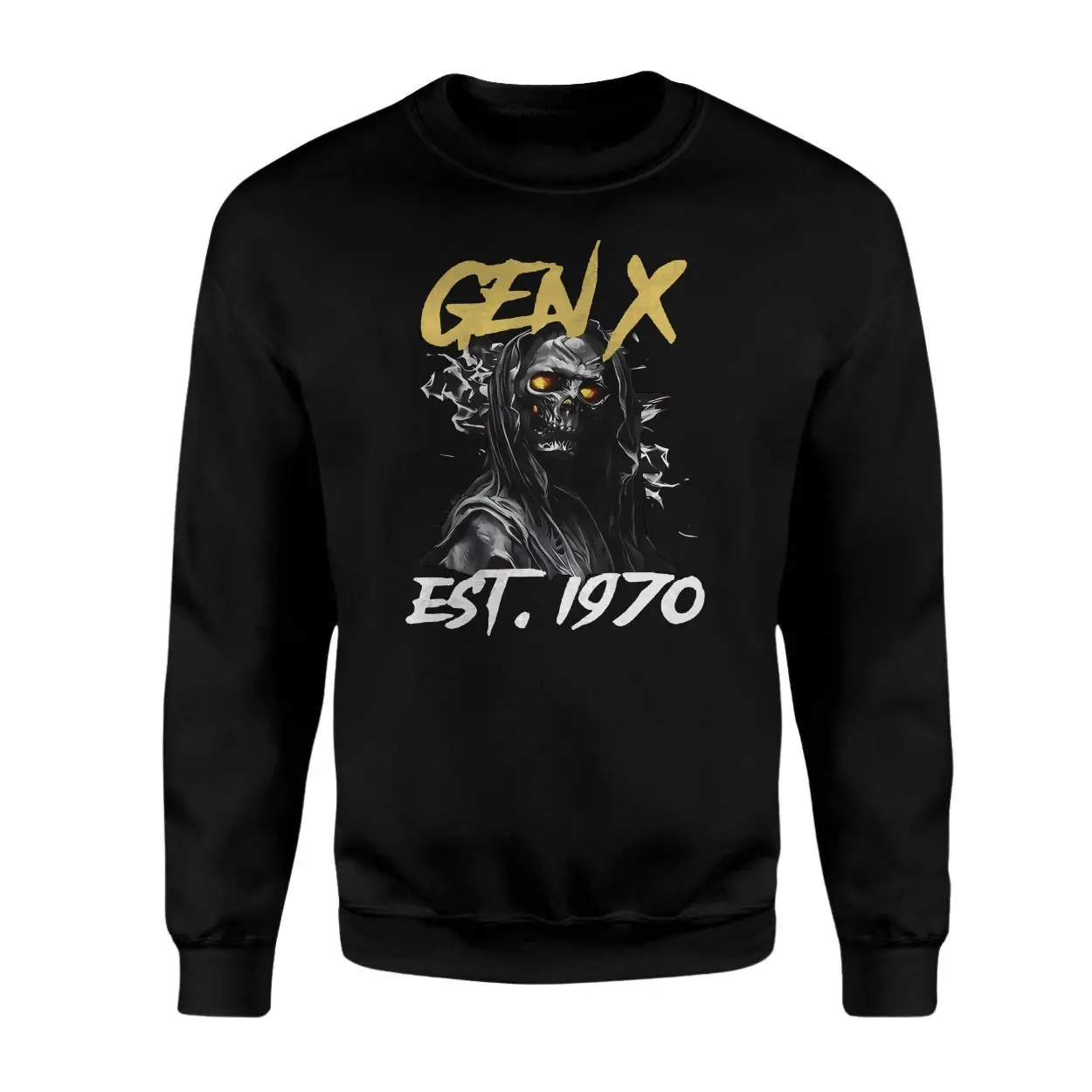 Gen X Est. 1970 Skeleton Horror Graphic T-Shirt 3 Gen X Est. 1970 Skeleton Horror Graphic T Shirt 3 1.jpg