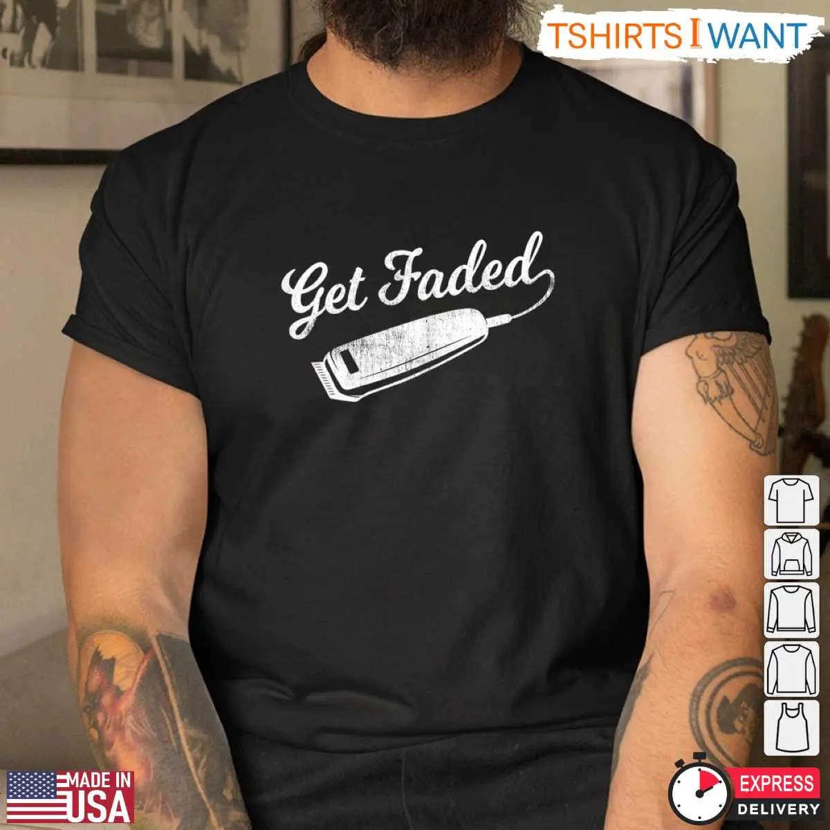 Get Faded Vintage Barber Clipper T Shirt 3 1.jpg