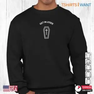 Get In Loser Halloween: Pastel Goth Kawaii Coffin Aesthetic Halloween Shirt 6 Get In Loser Halloween Pastel Goth Coffin Tee 3 1.jpg