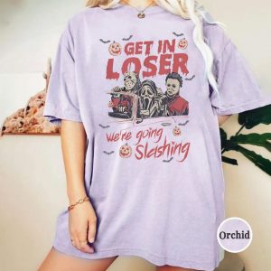 Get In Loser Horror Shirt – Funny Slasher Halloween Movie Tee 2