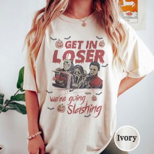 Get In Loser Horror Shirt – Funny Slasher Halloween Movie Tee 6