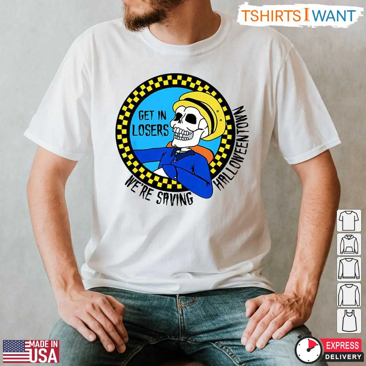 Get In Losers Were Saving Halloweentown T Shirt Funny Halloween Skeleton Cab Driver Tee 2 1 1.jpg
