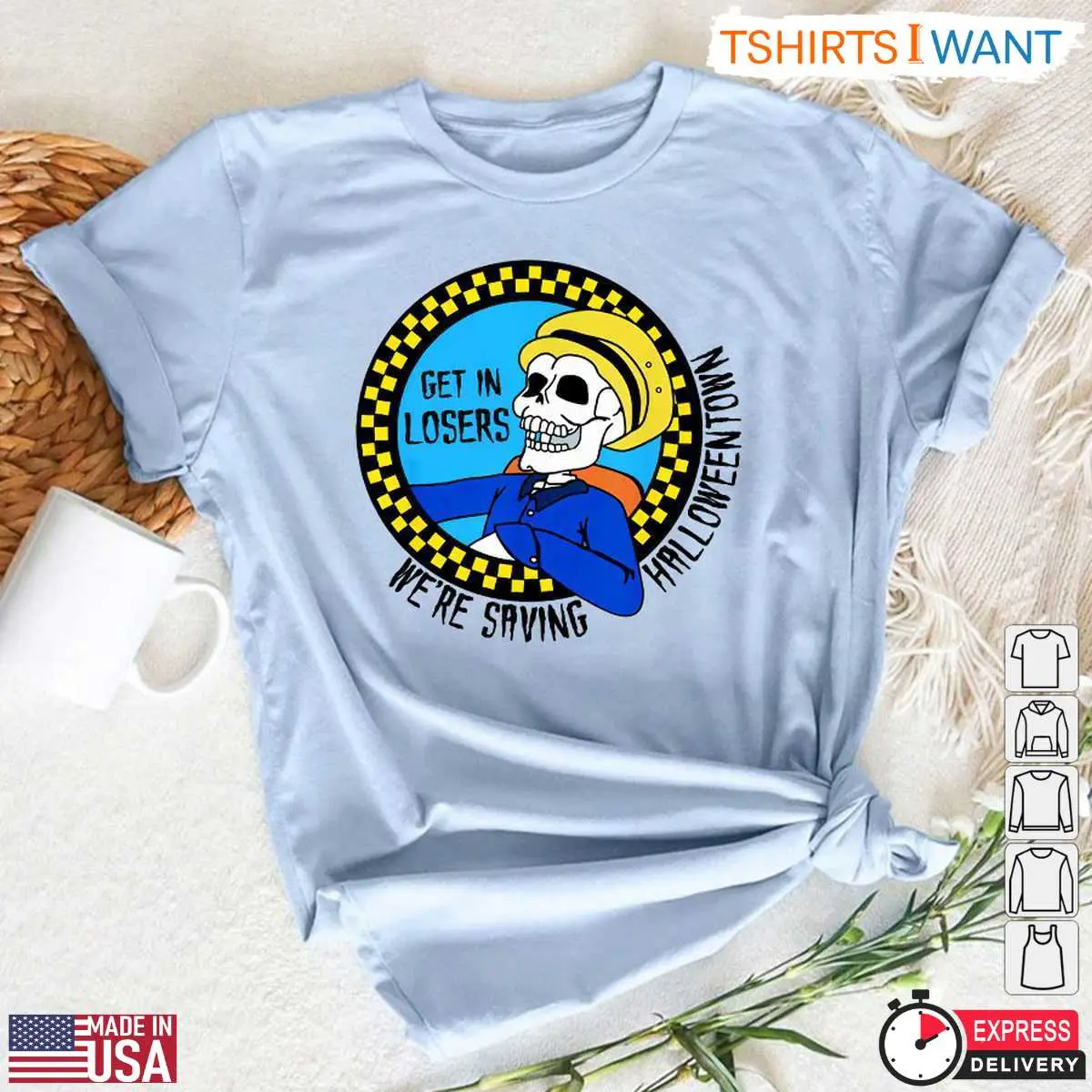 Get In Losers Were Saving Halloweentown T Shirt Funny Halloween Skeleton Cab Driver Tee 5 1 1.jpg