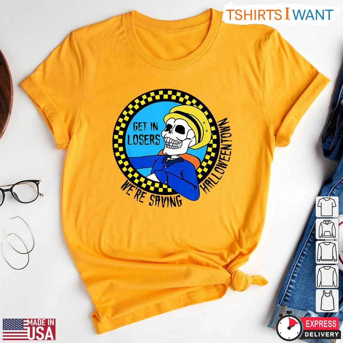 Get In Losers Were Saving Halloweentown T Shirt Funny Halloween Skeleton Cab Driver Tee 6 1 1.jpg
