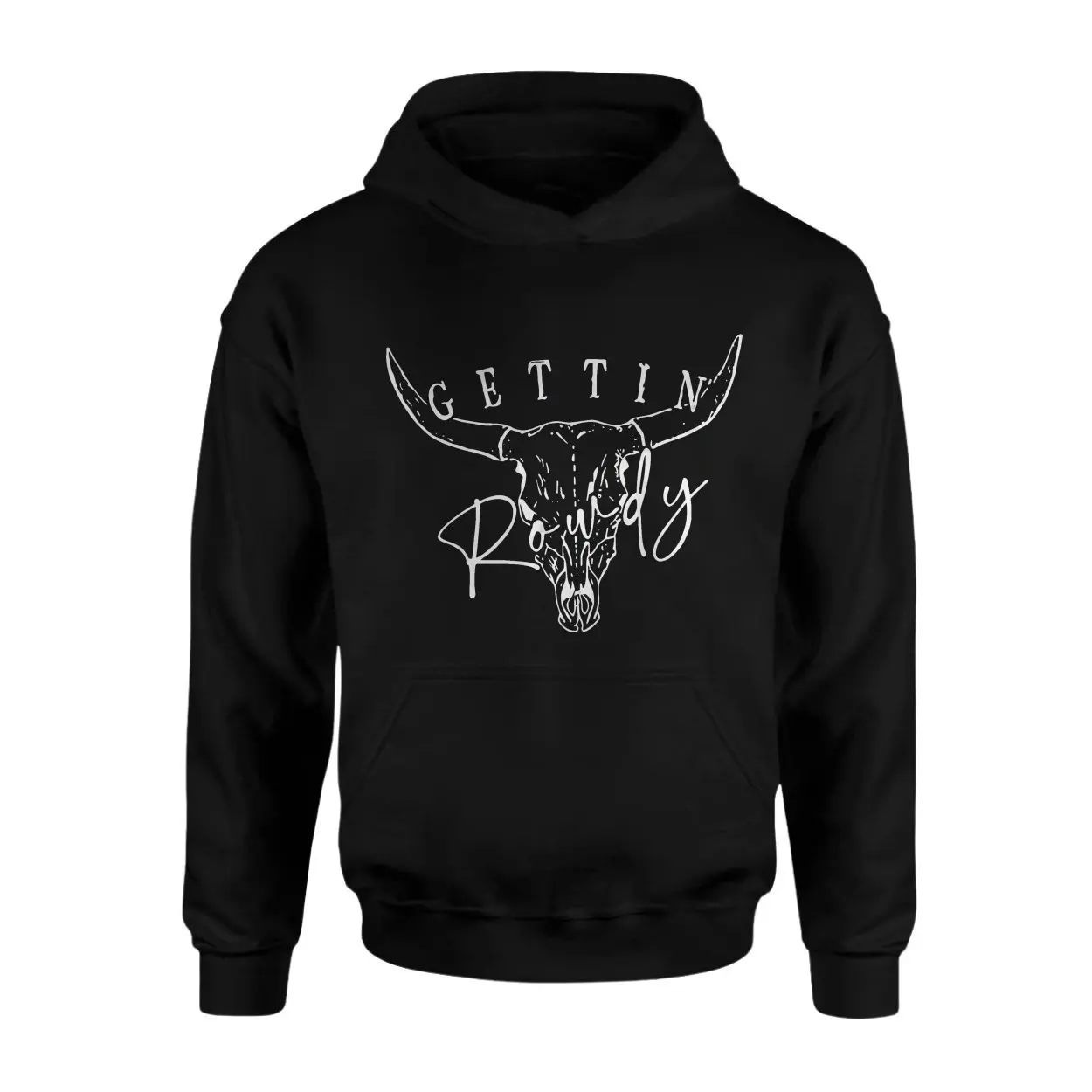 Gettin' Rowdy Cowboy Skull Country Western T-Shirt 2 Gettin Rowdy Cowboy Skull Country Western T Shirt 2 1.jpg