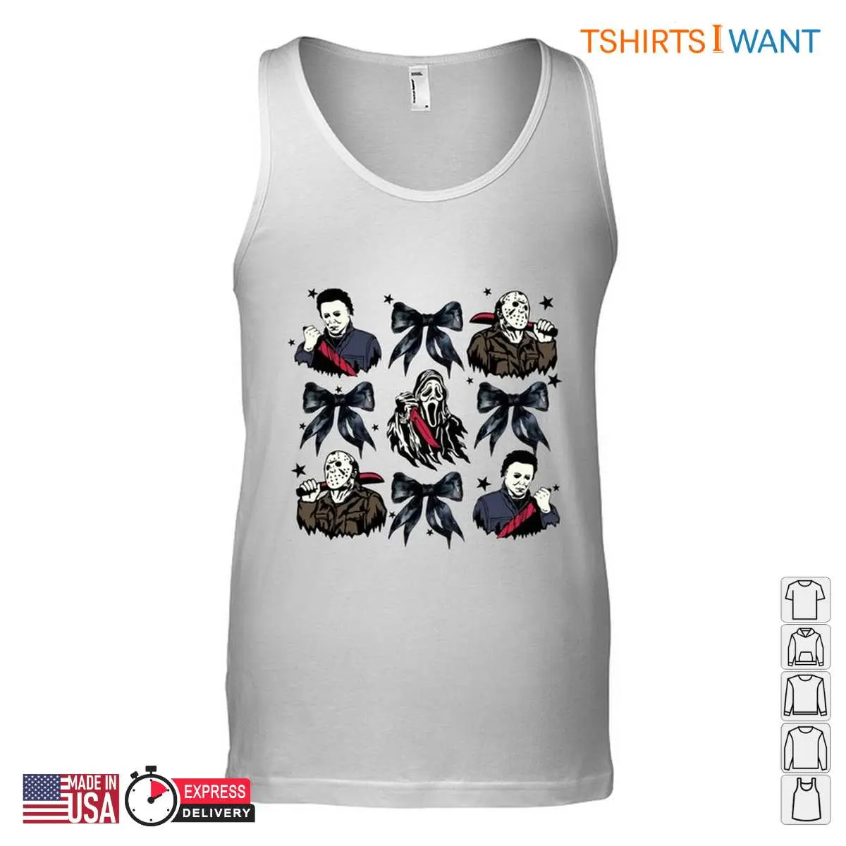 Ghostface Michael Myers Jason Horror Icons T Shirt 1