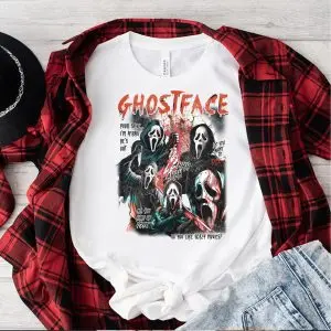 Ghostface Scream Shirt – Scary Movie Horror Villain Halloween Tee 10 Ghostface Scream Shirt – Scary Movie Horror Villain Halloween Tee 5