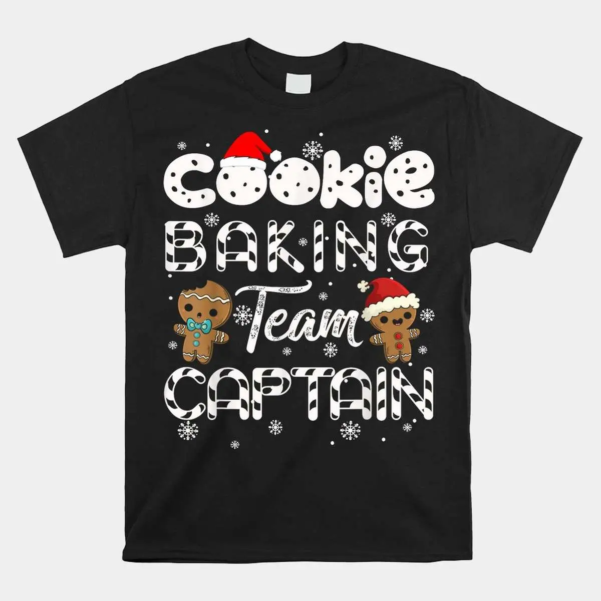 Gingerbread Christmas Shirt - Cookie Baking Team Captain Holiday Tee 10 Gingerbread Christmas Cookie Captain Shirt 1