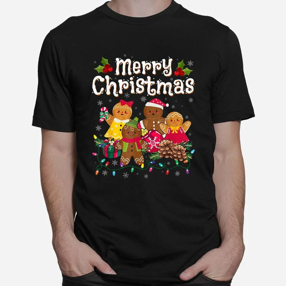 Gingerbread Christmas Tee- Merry Christmas Cookies Holiday Design 2 Gingerbread Christmas Cookies Holiday Shirt 2 1.jpg