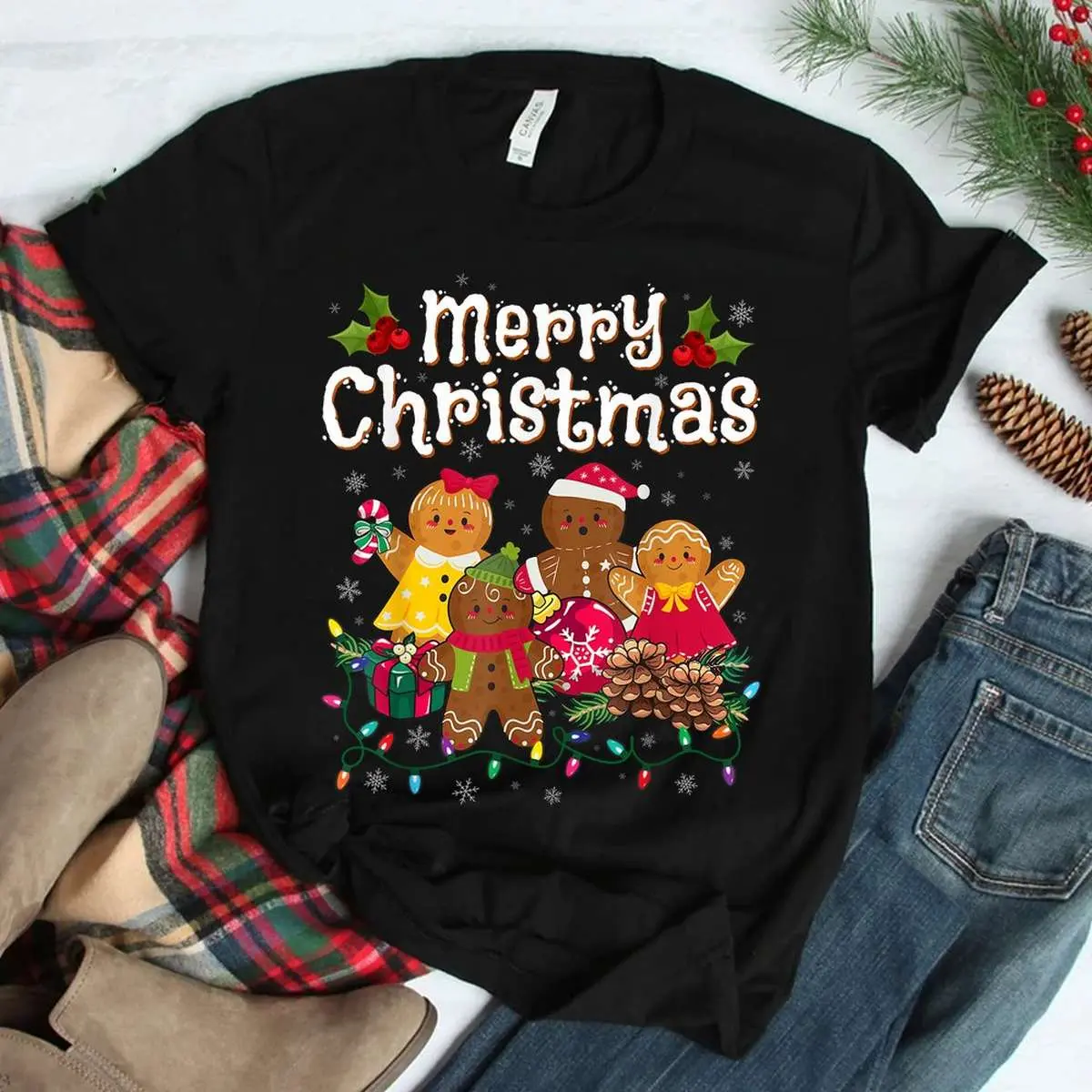 Gingerbread Christmas Tee- Merry Christmas Cookies Holiday Design 3 Gingerbread Christmas Cookies Holiday Shirt 3 1.jpg