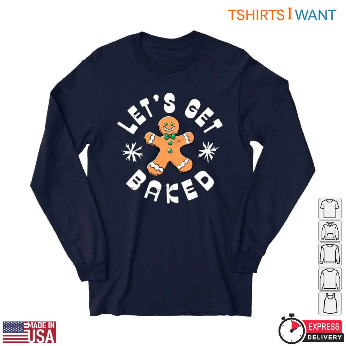 Gingerbread Cookie T-Shirt - Let's Get Baked for Holiday Fun 2 Gingerbread Cookie T Shirt Baked Holiday Fun Apparel 2 1.jpg