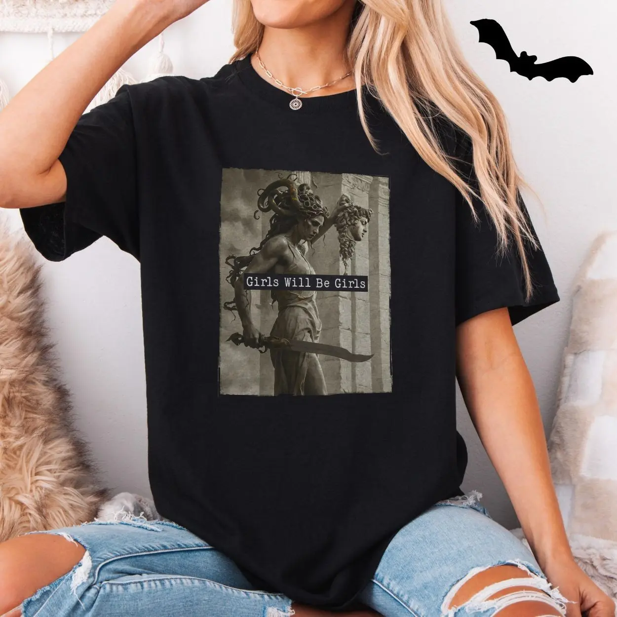Girls Will Be Girls Medusa Shirt E28093 Dark Feminist Greek Myth Tee 5.jpg