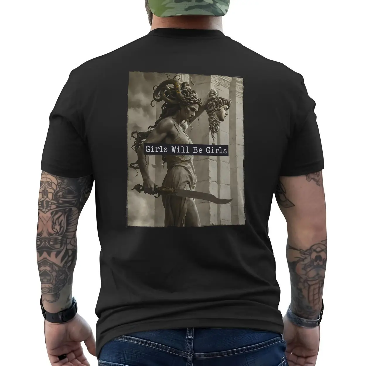 Girls Will Be Girls Medusa Shirt E28093 Dark Feminist Greek Myth Tee 6.jpg