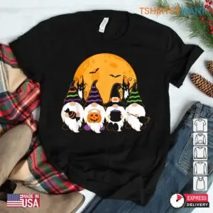 Gnome Halloween Shirts: Cute Spooky Gardening Gnome Trick Or Treat Shirt 7 Gnome Halloween Shirts Spooky Garden Gnome Tee 3 1.jpg