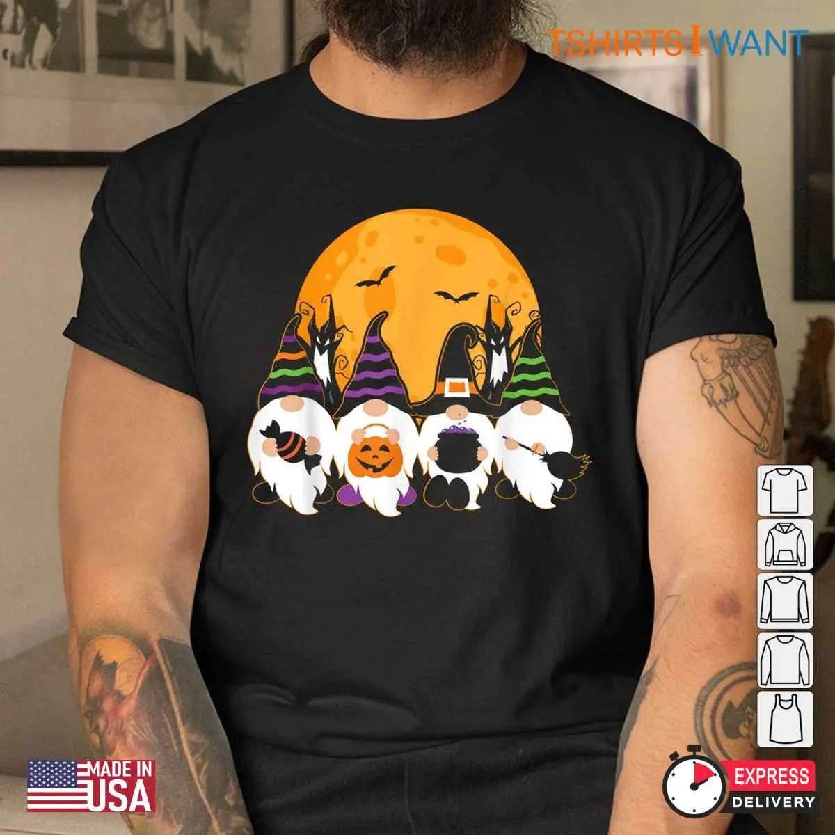 Gnome Halloween Shirts Spooky Garden Gnome Tee 4 1.jpg