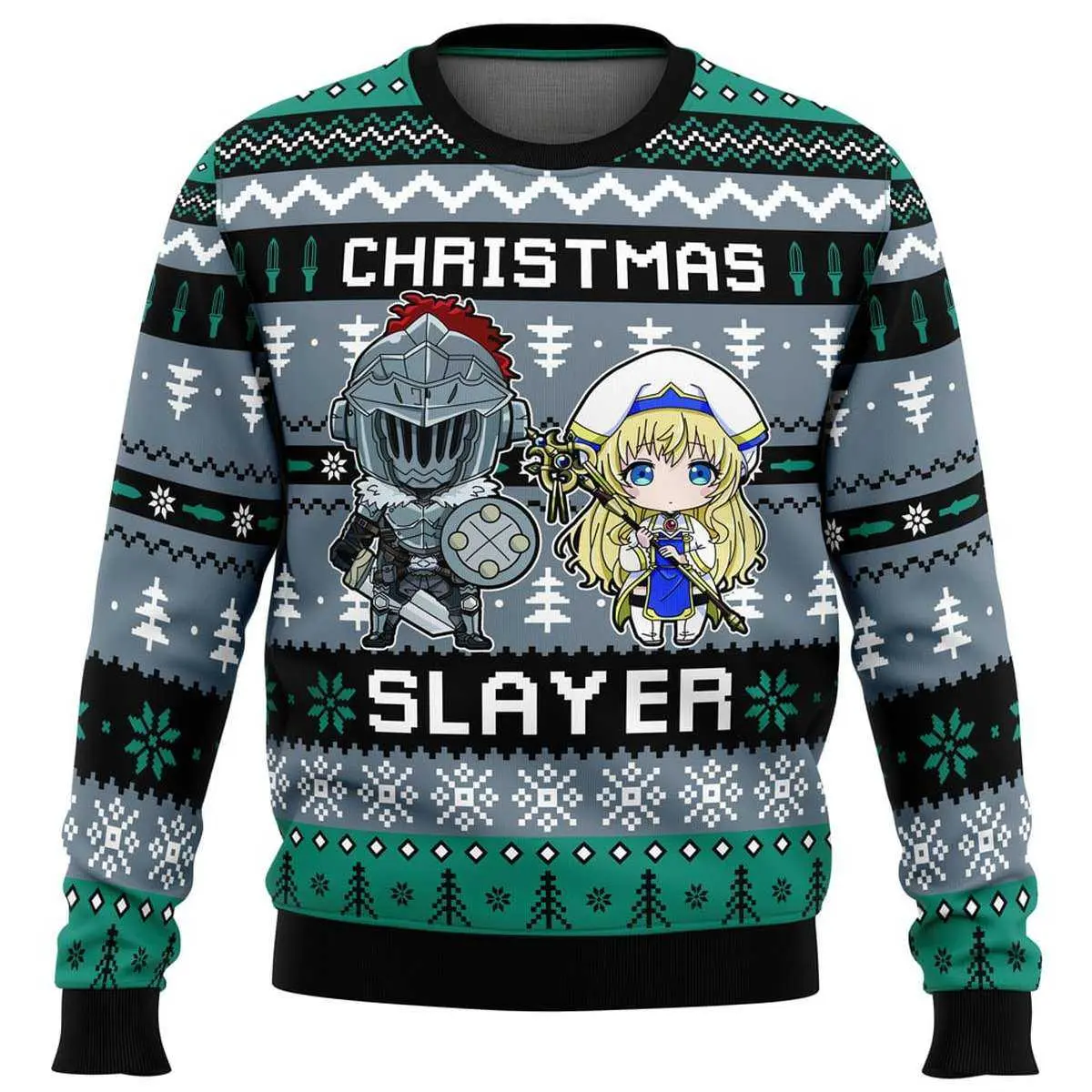 Goblin Slayer Christmas Sweater Festive Monster Slaying 2 1.jpg